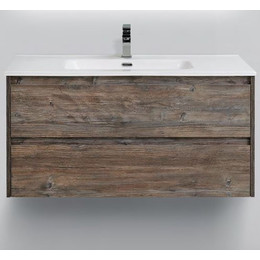 Тумба подвесная с раковиной BelBagno KRAFT-1000-2C-SO-PP 100 см, Pino Pasadena фото 