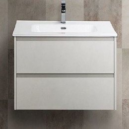 Тумба подвесная с раковиной BelBagno KRAFT-600-2C-SO-BO 60 см, Bianco Opaco, Цвет фасада: Bianco Opaco фото 
