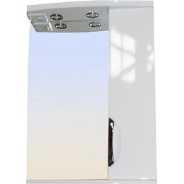 Зеркало-шкаф Стиль 58 см R, белый фото 