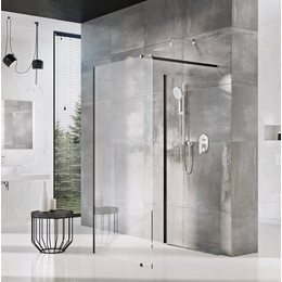 Душевое ограждение Ravak Walk-In Corner 110х80 см GW1CD4300Z1 чёрный/прозрачное фото 