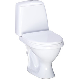 Унитаз-компакт Santeri Соната 1.P201.2.S00.00B.F с крышкой полипропилен фото 