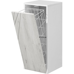 Шкаф подвесной Акватон Сакура 33 см 1A220703SKW80, б/к, белый/ольха наварра фото 
