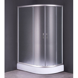 Душевое ограждение Loranto CS-827AL 120х80 см, хром/матовое фото 