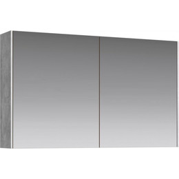 Зеркало-шкаф Aqwella 5 Stars Mobi 100 см MOB0410/MOB0717BS, бетон светлый фото 