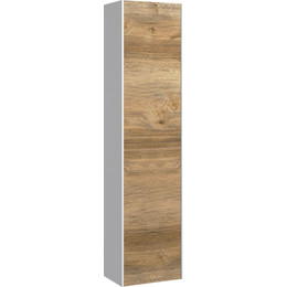 Пенал подвесной Aqwella 5 Stars Mobi 35 см MOB0535W/MOB0735DB, белый/дуб балтийский фото 