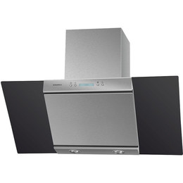 Вытяжка Maunfeld Gloria 90, нержавеющая сталь (чёрное стекло) фото 