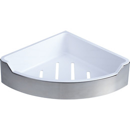 Полка угловая Fixsen Hotel FX-31003D 22 см, хром/белый фото 