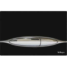 Кнопка смыва BelBagno ARTCRAFT BB-P46001, хром/черный фото 