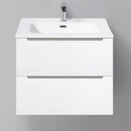 Тумба подвесная с раковиной BelBagno ETNA39-600/390-2C-SO-BL-P 60 см, Bianco Lucido, Цвет фасада: Bianco Lucido фото 