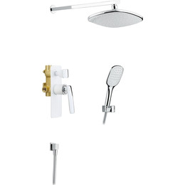 Душевая система для душа Timo Helmi SX-4069/00-16SM, хром/белый фото 