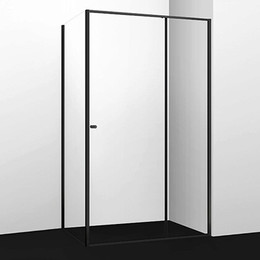 Душевое ограждение WasserKraft Dill 120х100 см 61S10, чёрный/прозрачное фото 