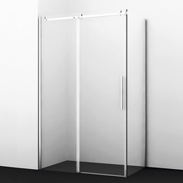 Душевое ограждение WasserKraft Dinkel 130х90 см 58R33, хром/прозрачное фото 