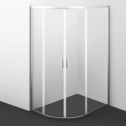 Душевое ограждение WasserKraft Lippe 120х90 см 45S24, хром/прозрачное фото 