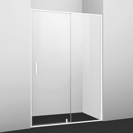 Душевая дверь WasserKraft Neime 120 см 19P05, белый/прозрачное фото 