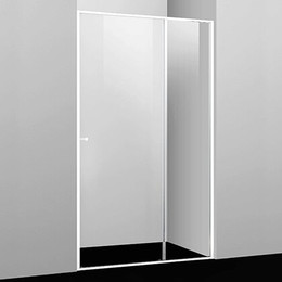 Душевая дверь WasserKraft Rhin 120 см 44S05, белый/прозрачное фото 