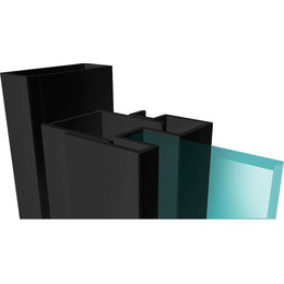 Расширительный профиль RGW A-06B 1 см 32270600-04, черный фото 