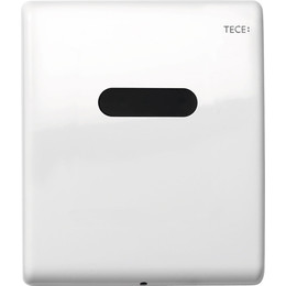 Кнопка смыва с инфракрасным датчиком TECEplanus Urinal 230/12 В 9242357, металлическая, белый глянцевый фото 