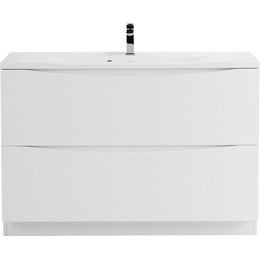 Тумба напольная с раковиной BelBagno MARINO-1200-2C-PIA-BL-P 120 см, белый фото 