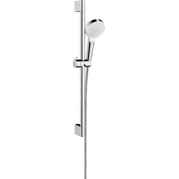Душевой гарнитур Hansgrohe Crometta 1jet 26533400 со штангой 65 см, белый/хром фото 