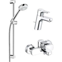 Набор смесителей 3 в 1 для ванны с коротким изливом Kludi Pure&Easy 376850565 фото 