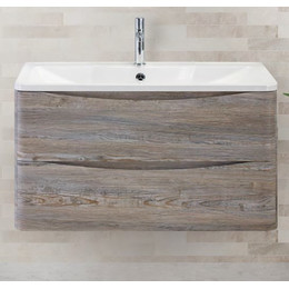 Тумба подвесная с раковиной BelBagno ACQUA-800-2C-SO-PS 80 см, Pino Scania, Цвет фасада: Pino Scania фото 