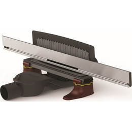 Трап Berges Wasserhaus Wall 60 см 090156, нержавеющая сталь, Цвет производителя: хром матовый, Размер трапа: 600 фото 