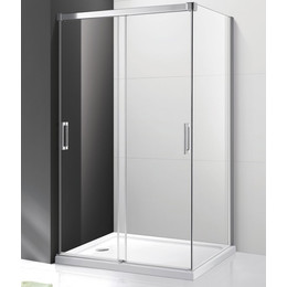 Душевое ограждение Cezares Tandem-Soft AH-2 120х100 см L, хром/матовое фото 