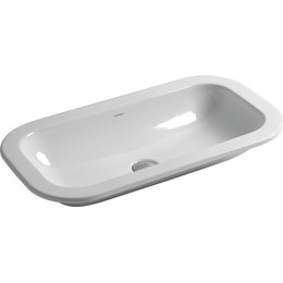 Раковина врезная на столешницу Azzurra Glaze 70 см GLZ 69x38/IN bi*0 фото 