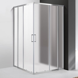 Душевое ограждение Cezares Molveno A-22 110х110 см, хром/матовое фото 