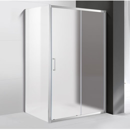 Душевое ограждение Cezares 130х90 см MOLVENO-AH-11-130/90-P-Cr , хром/матовое фото 