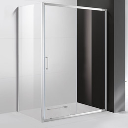 Душевое ограждение Cezares 140х80 см MOLVENO-AH-11-140/80-C-Cr-IV , хром/прозрачное фото 