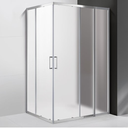 Душевое ограждение Cezares Molveno AH-21 130х100 см, хром/матовое фото 