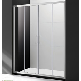 Душевая дверь Cezares Molveno BF-2 160 см, хром/прозрачное фото 