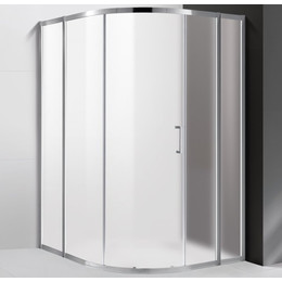 Душевое ограждение Cezares Molveno R-11 130х130 см, хром/матовое фото 