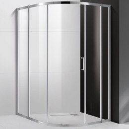 Душевое ограждение Cezares Molveno RH-11 120х110 см, хром/прозрачное фото 
