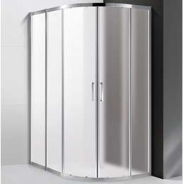 Душевое ограждение Cezares 120х100 см MOLVENO-RH-2-120/100-P-Cr , хром/матовое фото 