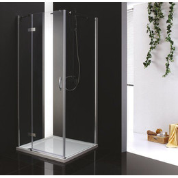 Душевое ограждение Cezares Bergamo A-1 90х90 см L, хром/матовое фото 