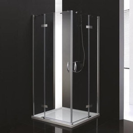 Душевое ограждение Cezares Bergamo A-2 90х90 см, хром/прозрачное фото 
