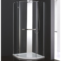 Душевое ограждение Cezares Bergamo R-1 Arco 100х100 см L, хром/прозрачное фото 