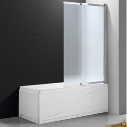 Шторка для ванны Cezares Slider VF-11 100 см, хром/матовое фото 