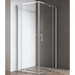 Душевое ограждение Cezares Variante A/AH-2 100х110 см, хром/прозрачное фото 