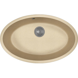 Кухонная мойка Florentina Вега овал 22.430.E0650.104, бежевый, Цвет производителя: бежевый фото 