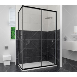 Душевое ограждение RGW CL-44B 100х90 см 32094490-14, черный/прозрачное фото 