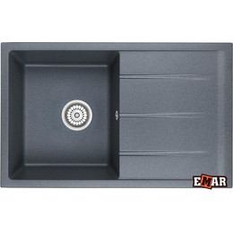 Кухонная мойка Emar EMQ-1800.Q, антрацит, Цвет производителя: антрацит фото 