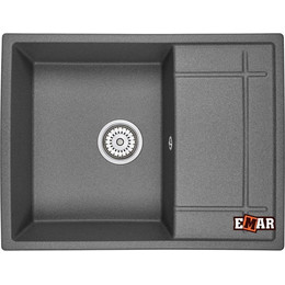 Кухонная мойка Emar EMQ-1650.Q, антрацит, Цвет производителя: антрацит фото 