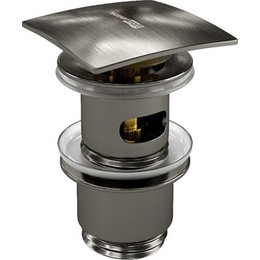 Донный клапан WasserKraft Wiese A167, оружейная сталь фото 