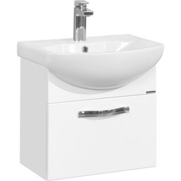 Тумба подвесная с раковиной Акватон Ария 50 см 1A1403K0AA010, белый фото 