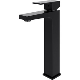 Смеситель для раковины высокий WasserKraft Abens 2003H, черный фото 