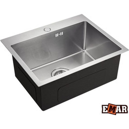 Кухонная мойка Emar EMB-115 1,2 мм, nano сатин, Цвет производителя: nano сатин фото 