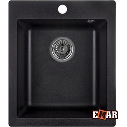 Кухонная мойка Emar EMQ-1415.Q, морион, Цвет производителя: морион фото 